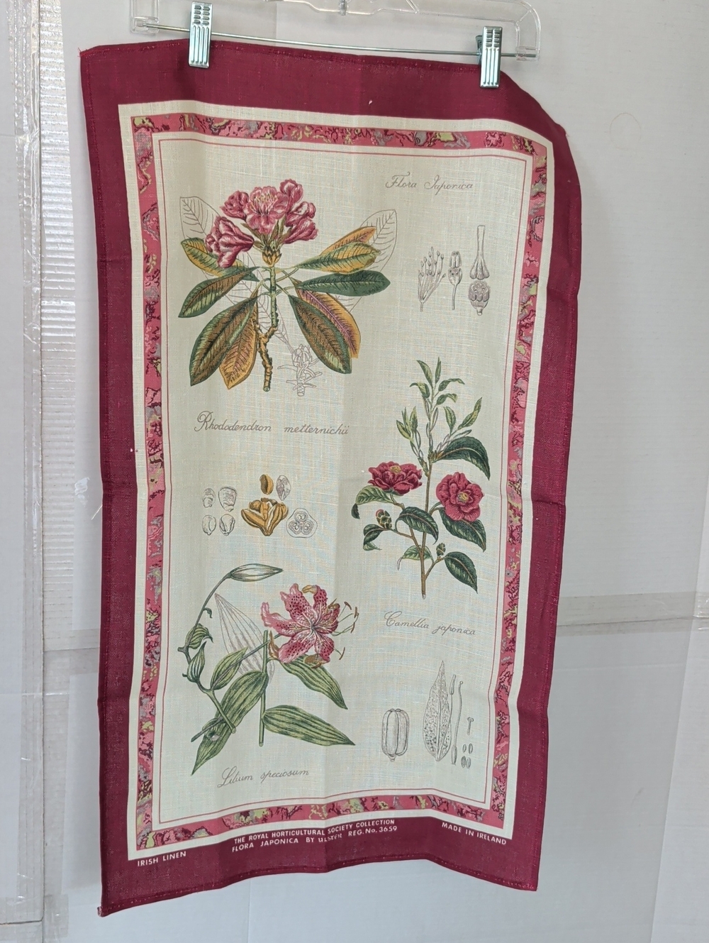 Ulster Weavers Floral Botanical Print Irish Linen Tea Towel Colorful Chic